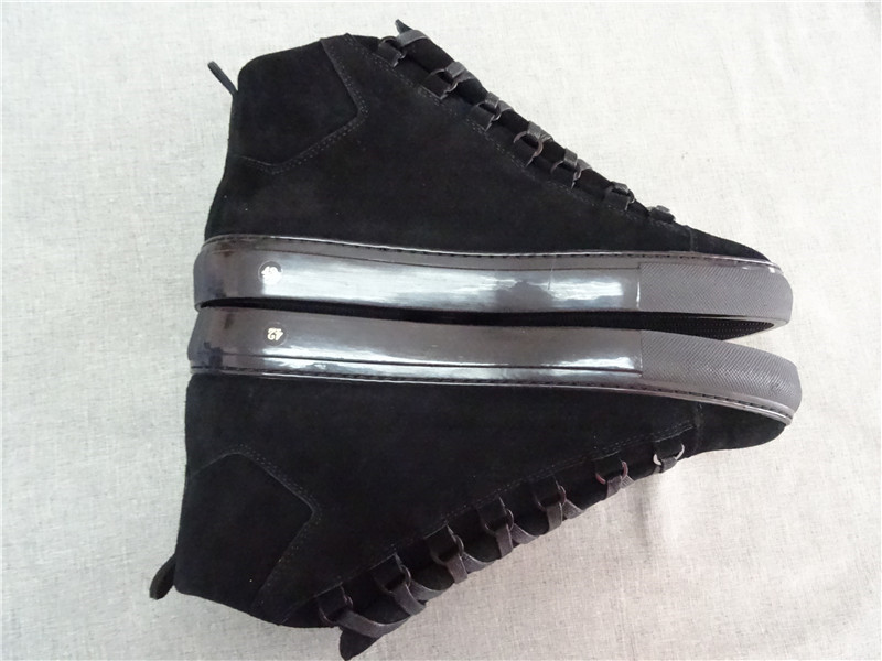 Super Perfect Balenciaga Arena Black High Sneakers