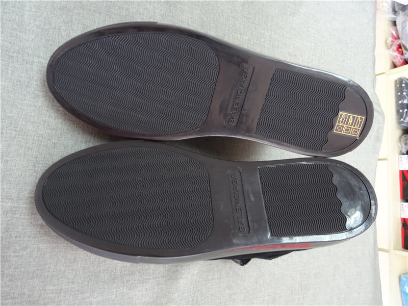 Super Perfect Balenciaga Arena Black High Sneakers