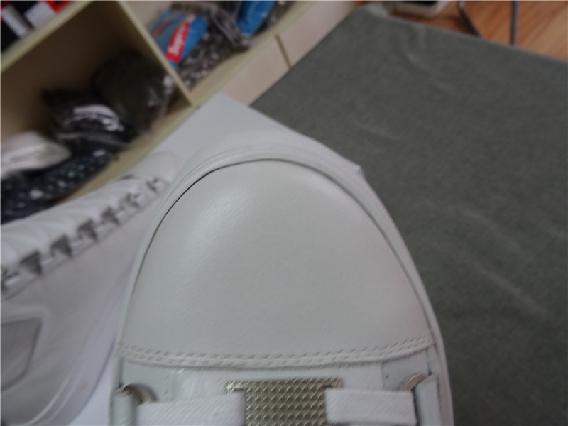 Updated Super Perfect Balenciaga Arena Leather White High Sneakers