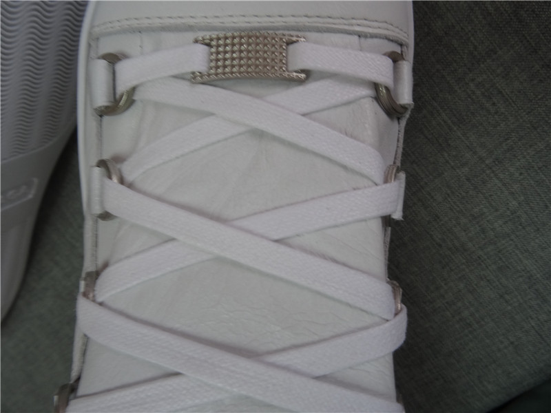 Updated Super Perfect Balenciaga Arena Leather White High Sneakers