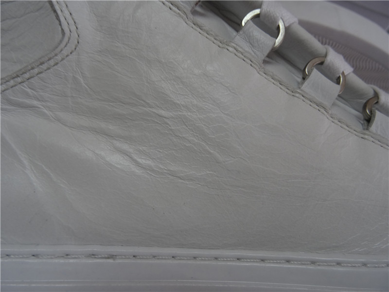 Updated Super Perfect Balenciaga Arena Leather White High Sneakers