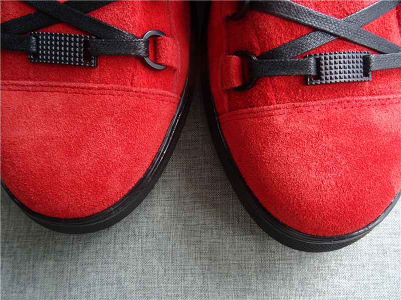 Super Perfect Balenciaga Arena Red High Sneakers