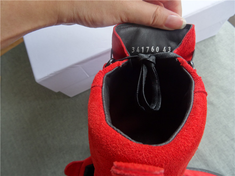 Super Perfect Balenciaga Arena Red High Sneakers