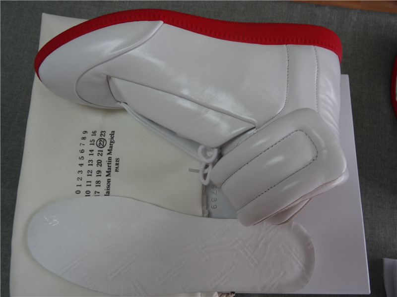 Super Max Perfect Martin Margiela High Patent Leather White