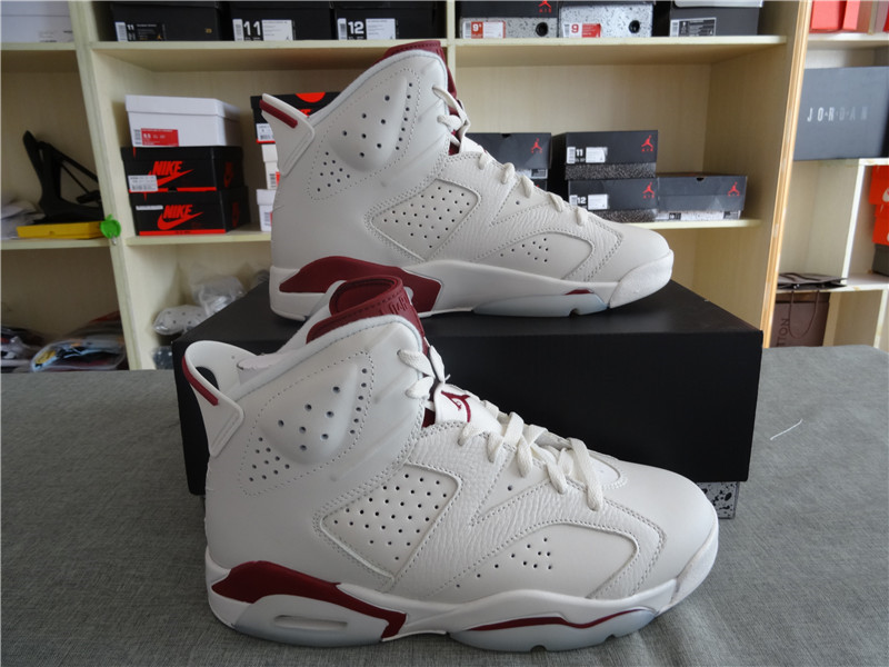 Authentic Air Jordan 6 Maroon