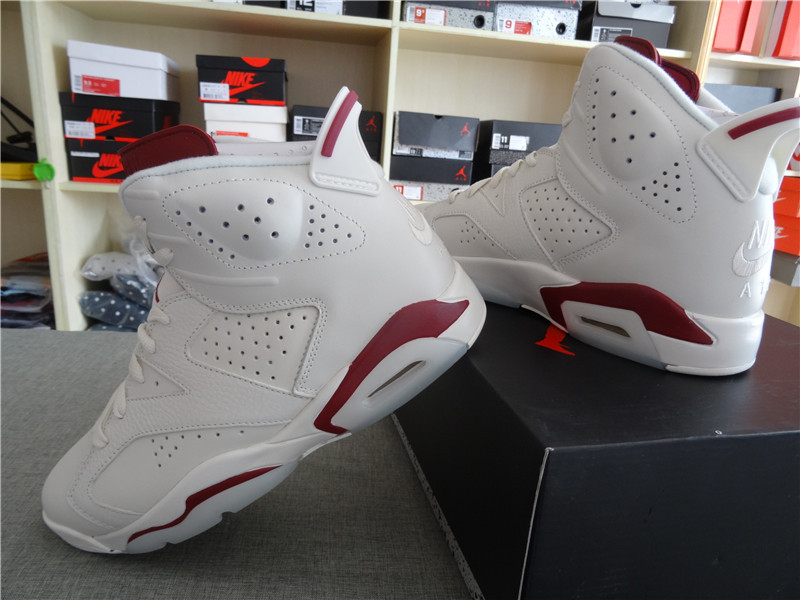 Authentic Air Jordan 6 Maroon