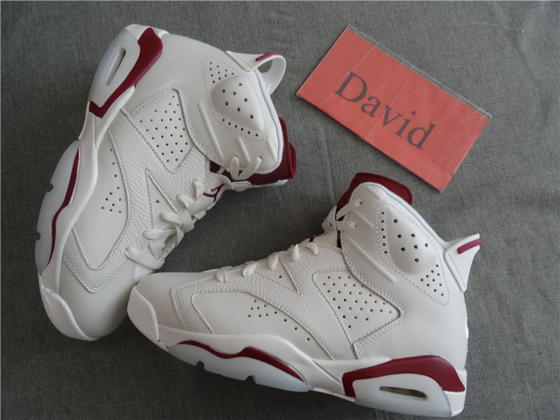 Authentic Air Jordan 6 Maroon