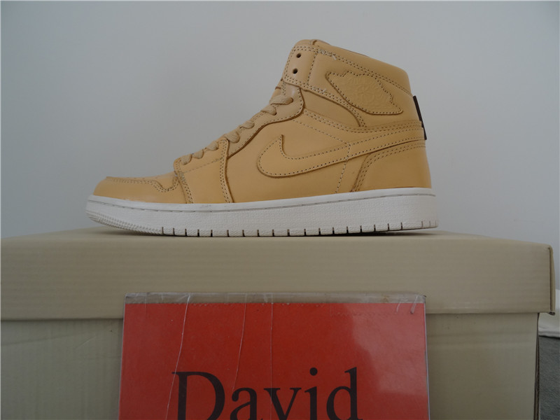 Authentic Air Jordan 1 Pinnacle Vachetta Tan