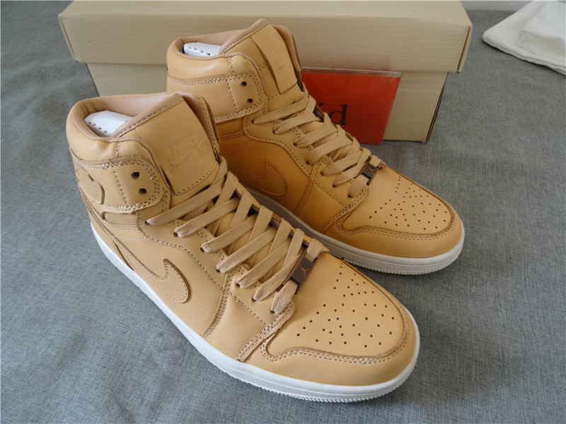 Authentic Air Jordan 1 Pinnacle Vachetta Tan