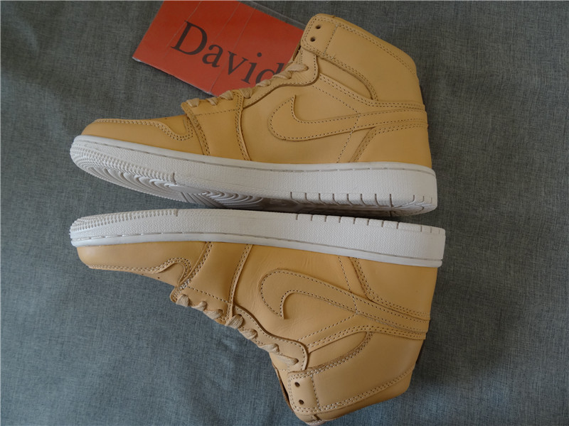 Authentic Air Jordan 1 Pinnacle Vachetta Tan