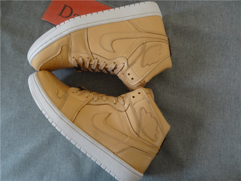 Authentic Air Jordan 1 Pinnacle Vachetta Tan
