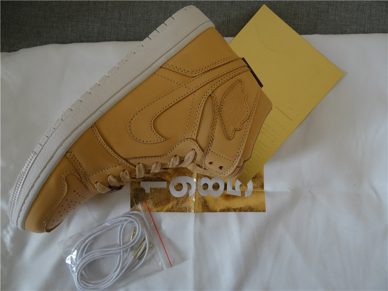 Authentic Air Jordan 1 Pinnacle Vachetta Tan