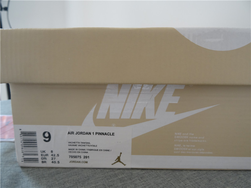 Authentic Air Jordan 1 Pinnacle Vachetta Tan