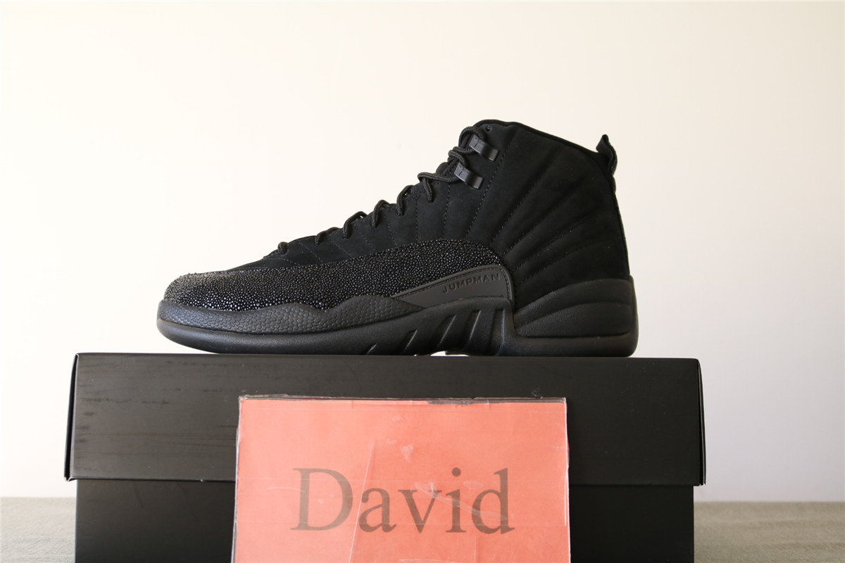 Authentic Air Jordan 12s OVO Black