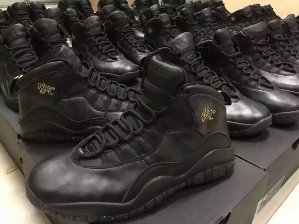 Authentic Air Jordan 10 Nyc Black Aj10