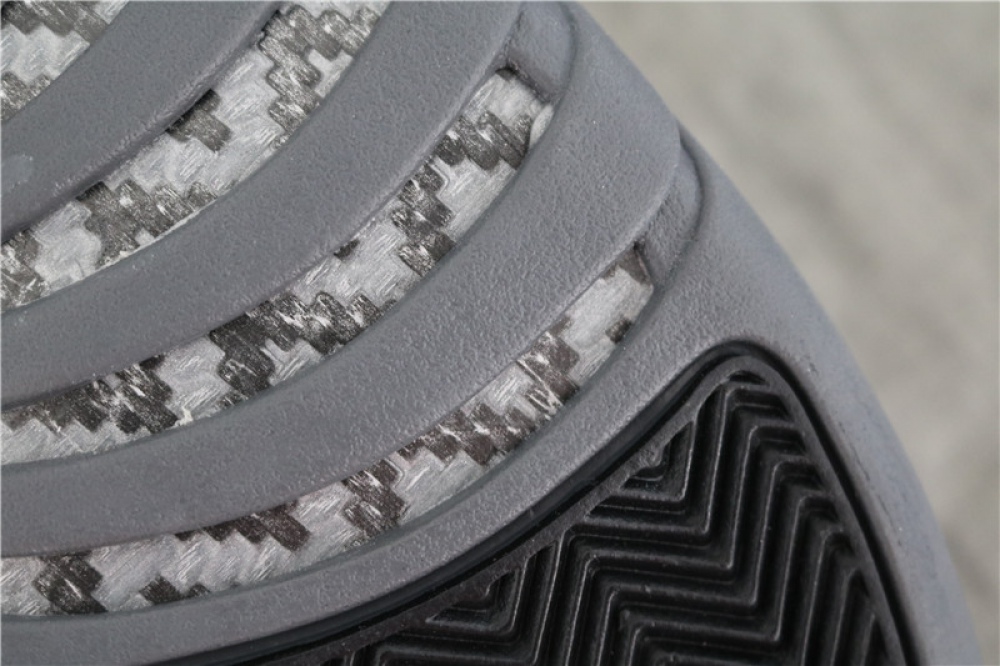 Authentic Air Jordan 12 Wool Grey Sliver Black