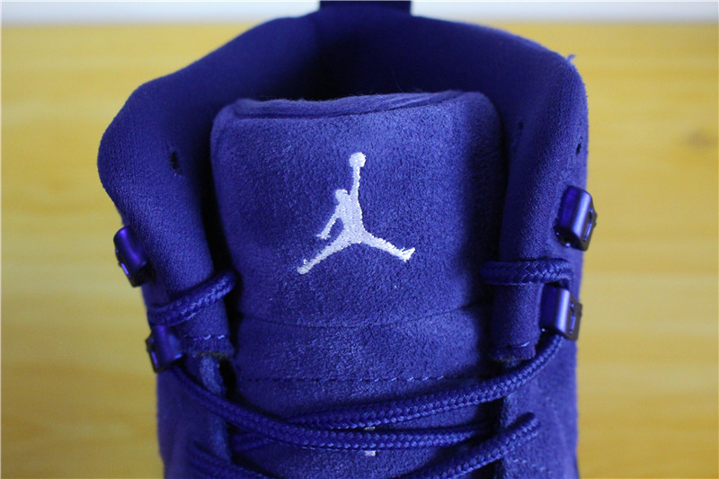 Authentic Air Jordan 12 Blue Suede