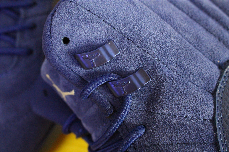 Authentic Air Jordan 12 Blue Suede