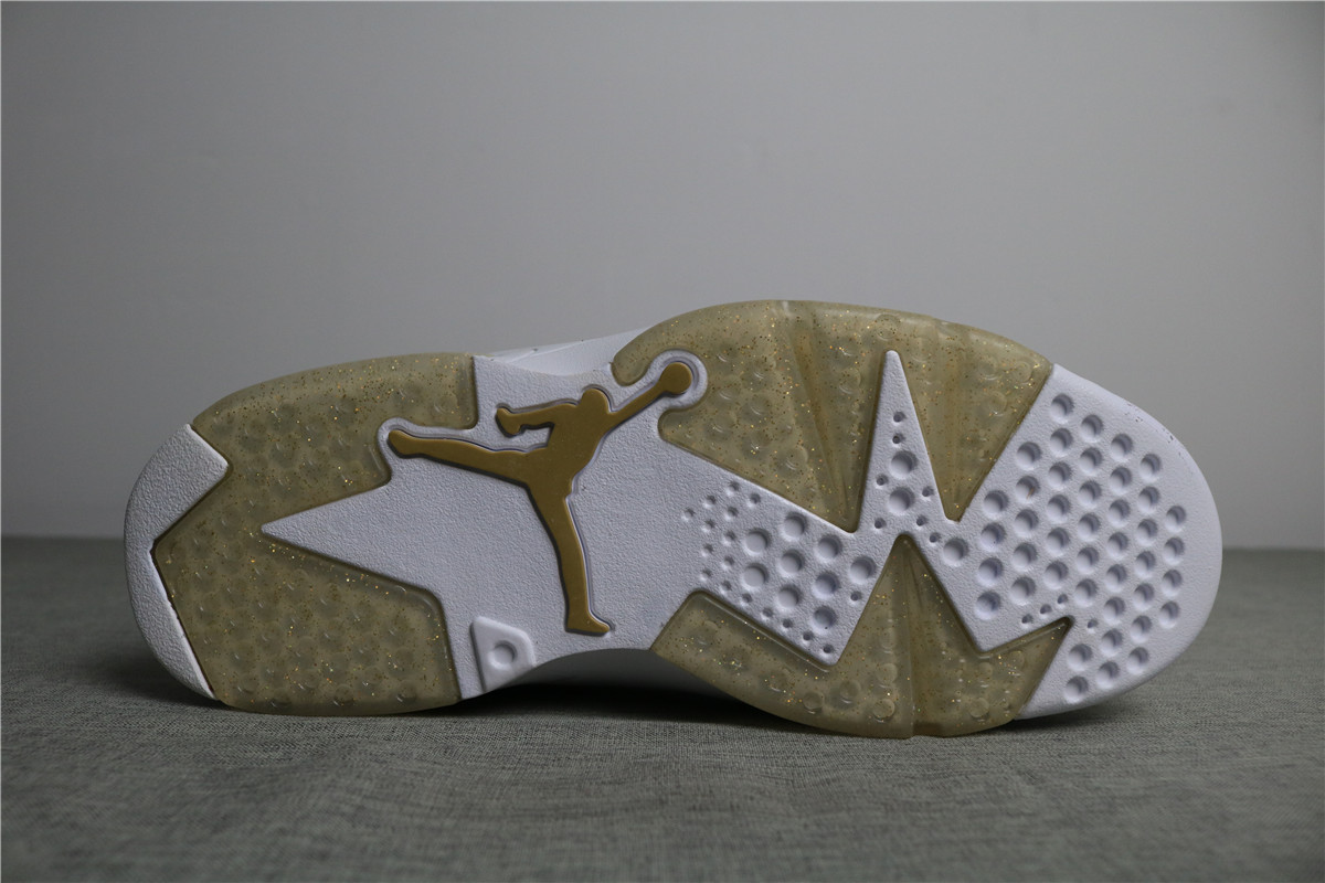 Authentic Air Jordan 6 Pinnacle Metallic Glod Aj6