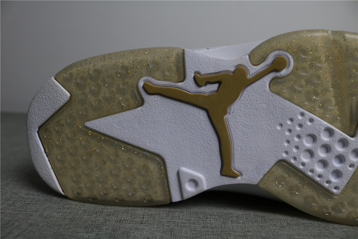 Authentic Air Jordan 6 Pinnacle Metallic Glod Aj6