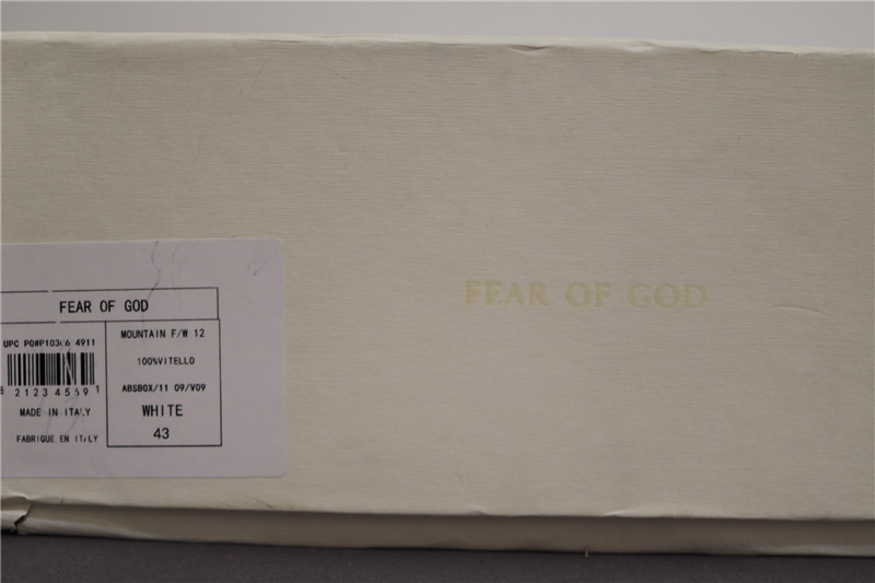 Authentic Exclusive Fear Of God Military Sneaker Boots Black White Real Leather Fog