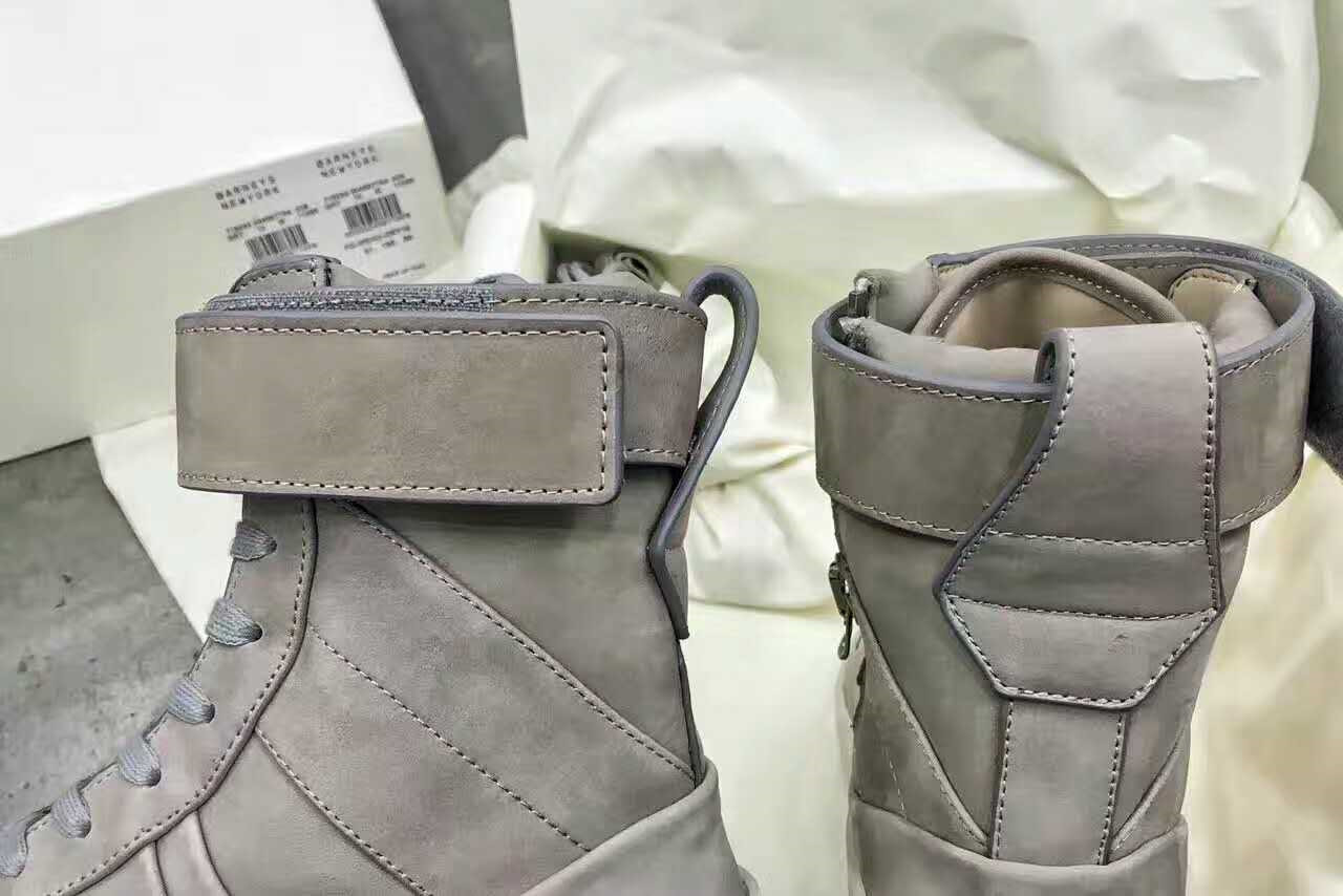 Authentic Exclusive Fear Of God Military Sneaker Boots Grey Real Leather Fog