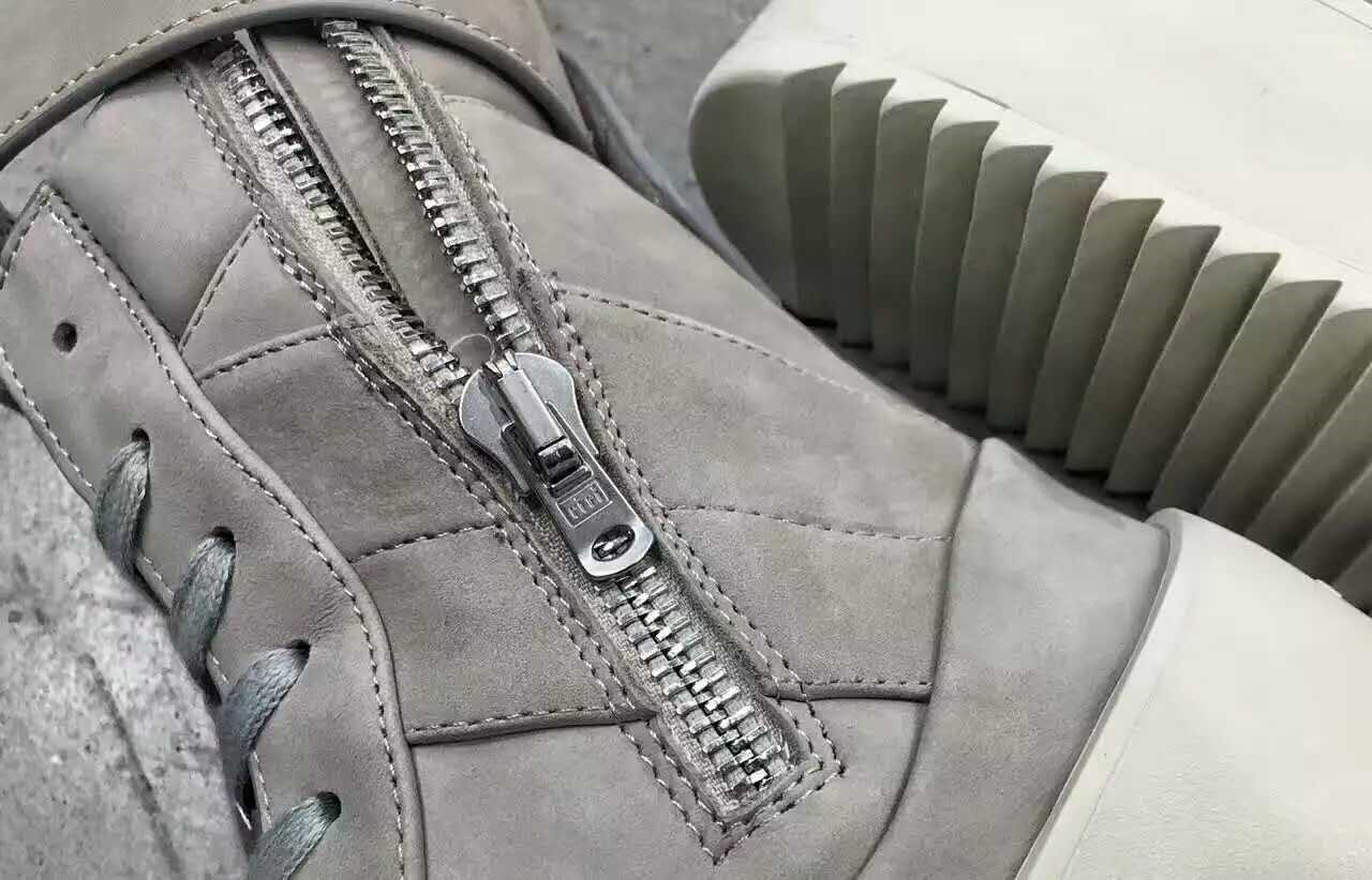 Authentic Exclusive Fear Of God Military Sneaker Boots Grey Real Leather Fog