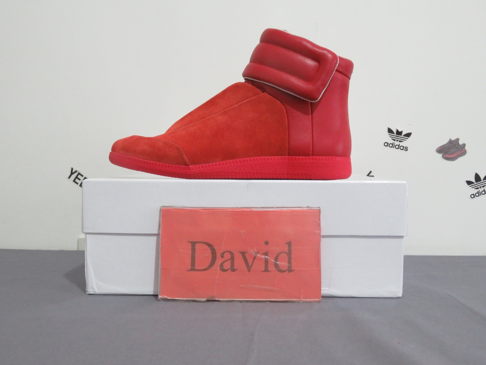 Super Max Perfect Maison Margiela Nubuck Leather Red 2018