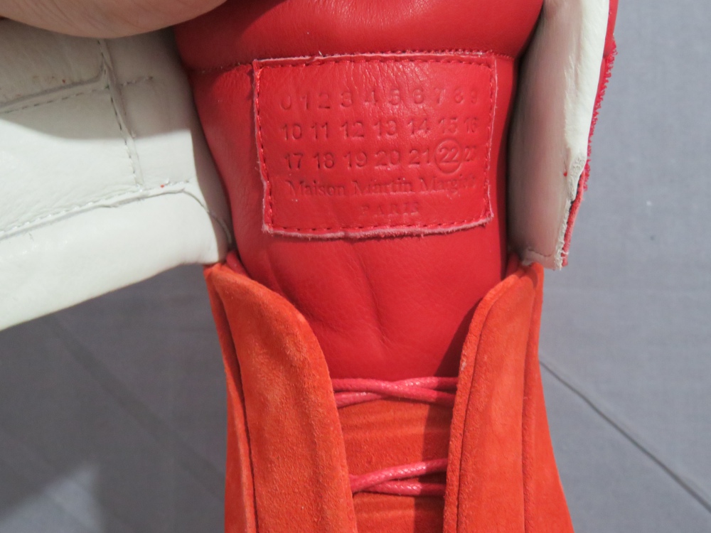 Super Max Perfect Maison Margiela Nubuck Leather Red 2018