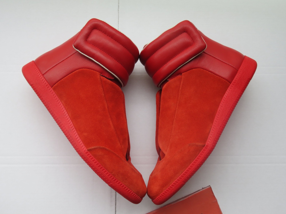 Super Max Perfect Maison Margiela Nubuck Leather Red 2018