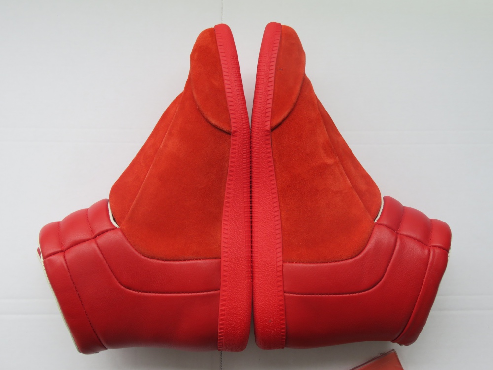 Super Max Perfect Maison Margiela Nubuck Leather Red 2018