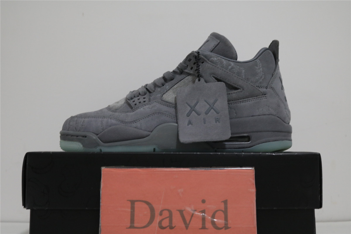Nike Kaws X Air Jordan 4 Cool Grey
