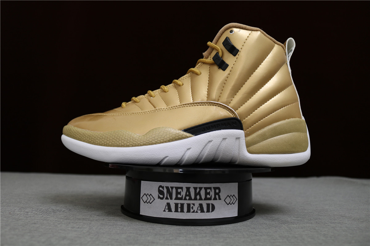 Authentic Air Jordan 12 Pinnacle Gold