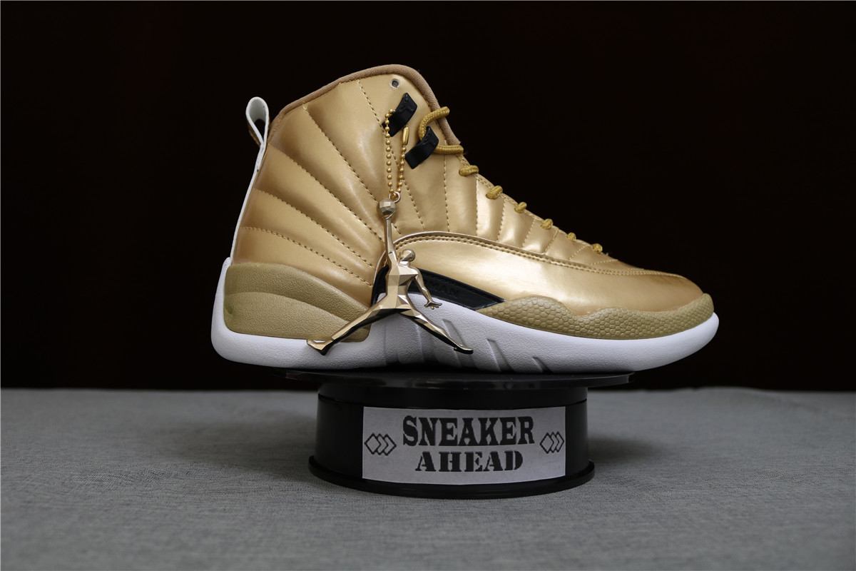Authentic Air Jordan 12 Pinnacle Gold