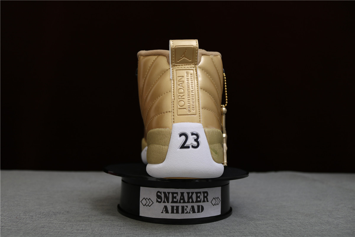 Authentic Air Jordan 12 Pinnacle Gold