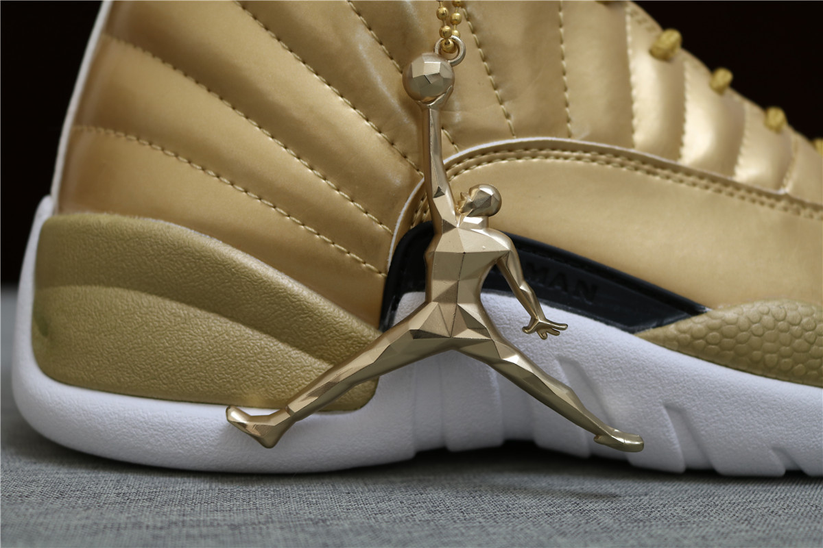 Authentic Air Jordan 12 Pinnacle Gold