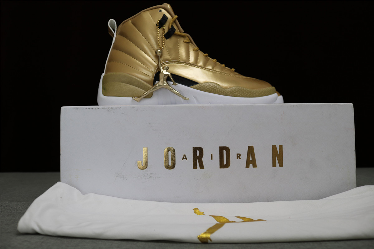 Authentic Air Jordan 12 Pinnacle Gold