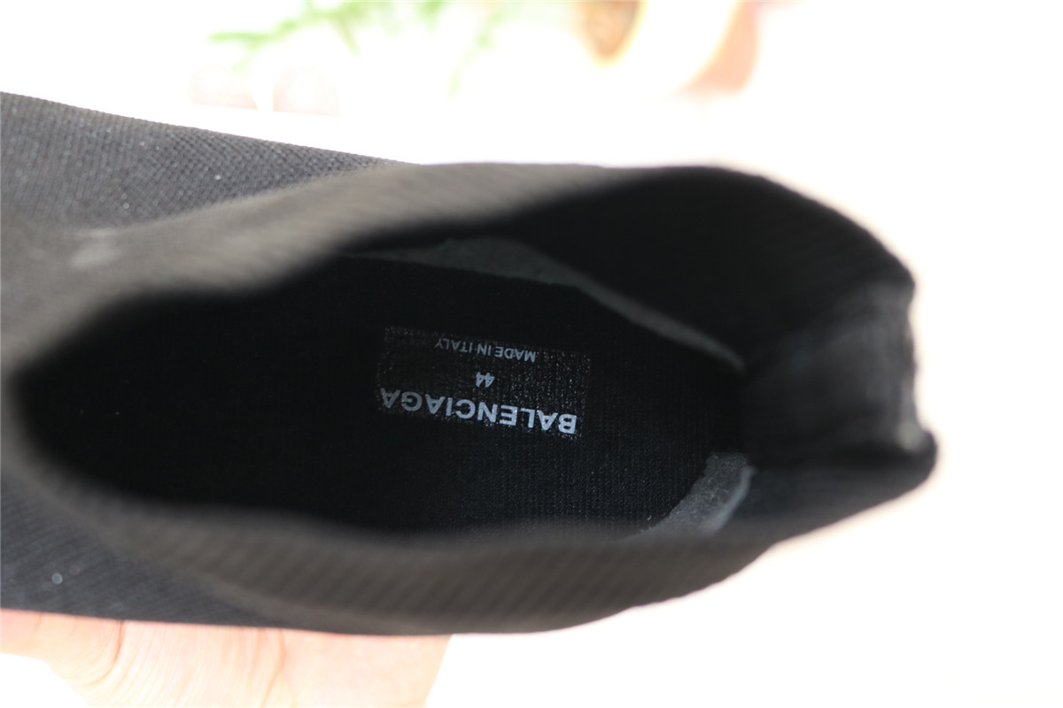 Authentic Balenciaga Speed Sock Black White