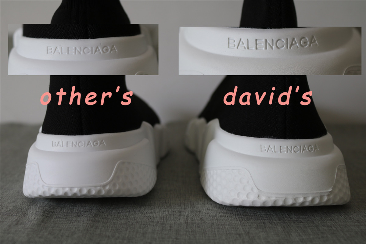 Authentic Balenciaga Speed Sock Black White