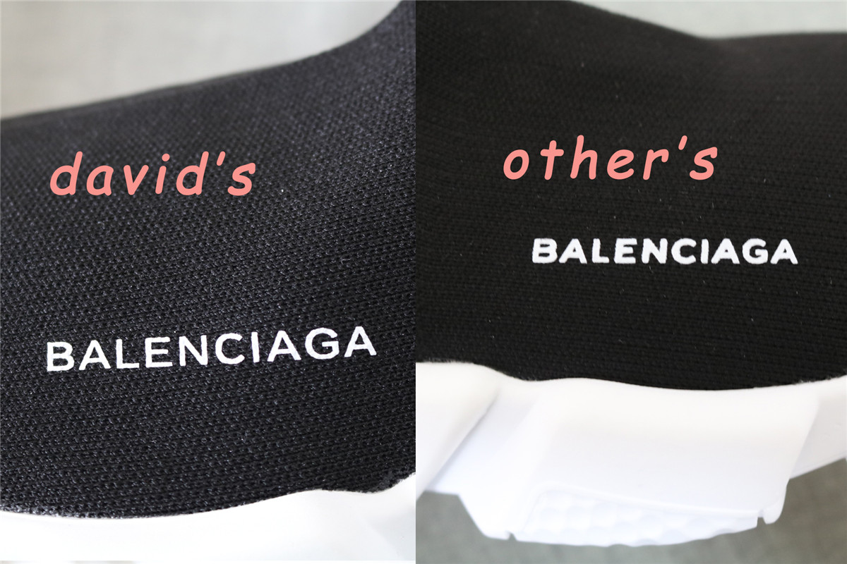 Authentic Balenciaga Speed Sock Black White