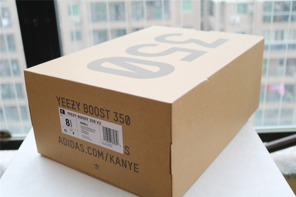 Factory Adidas Yeezy 350 V2 Boost Core Black Green By9611