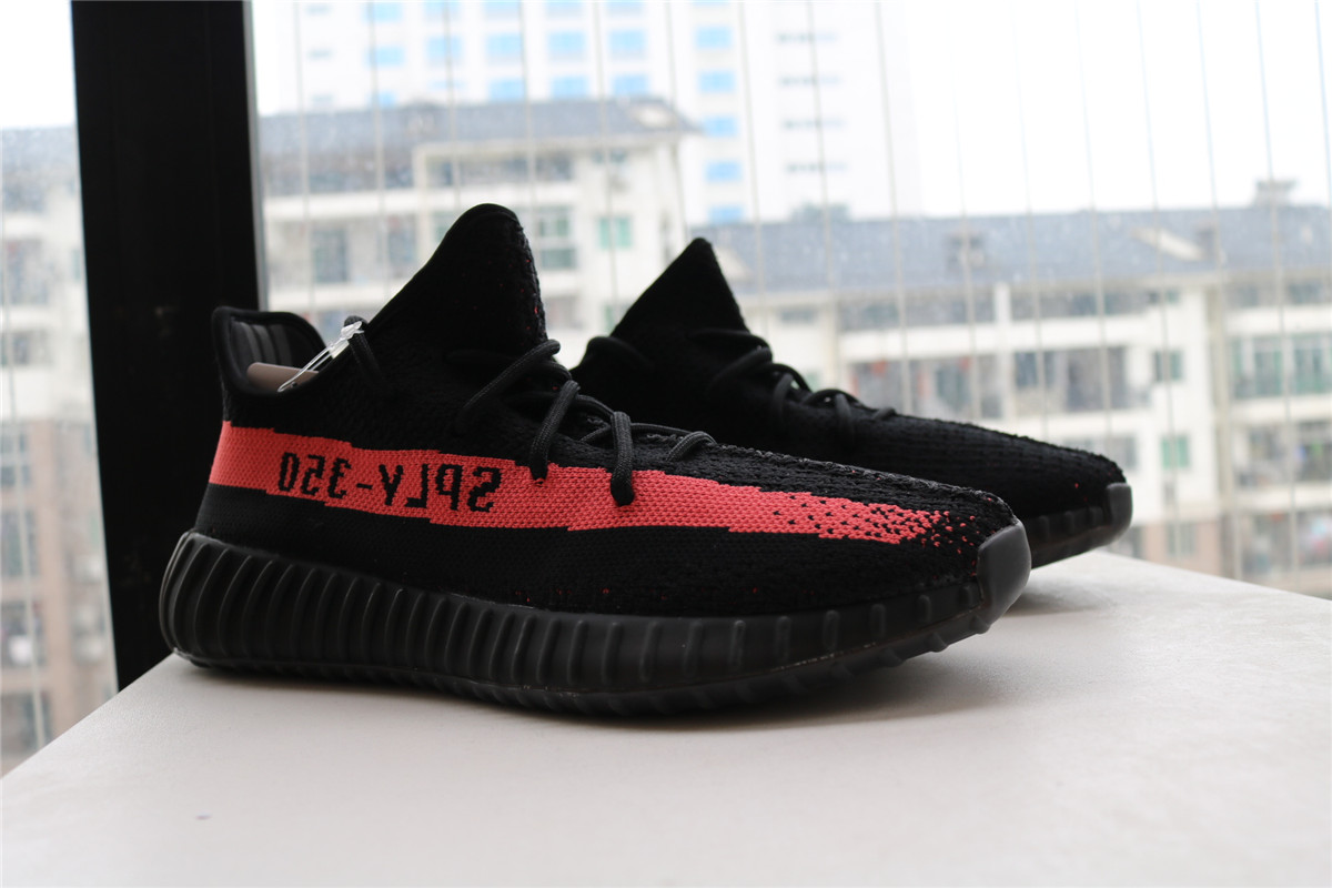 Factory Adidas Yeezy 350 V2 Boost Sply Core Black Red