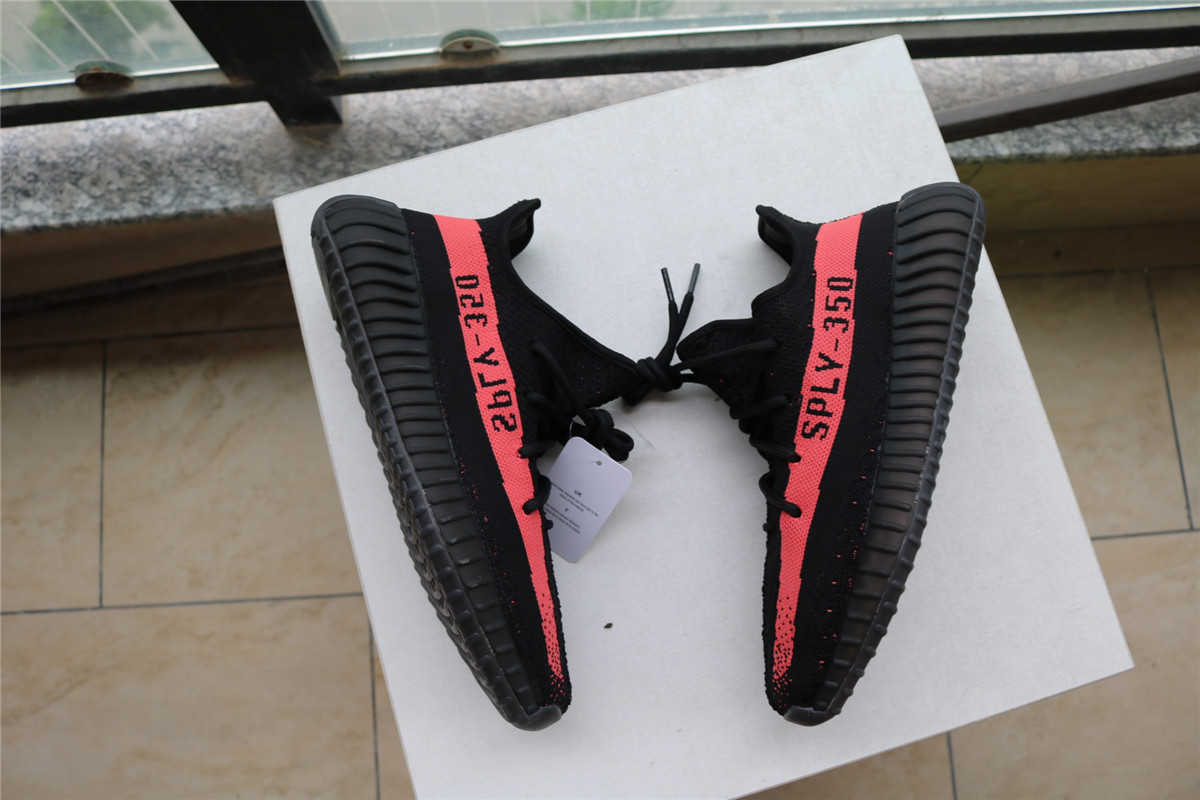 Factory Adidas Yeezy 350 V2 Boost Sply Core Black Red