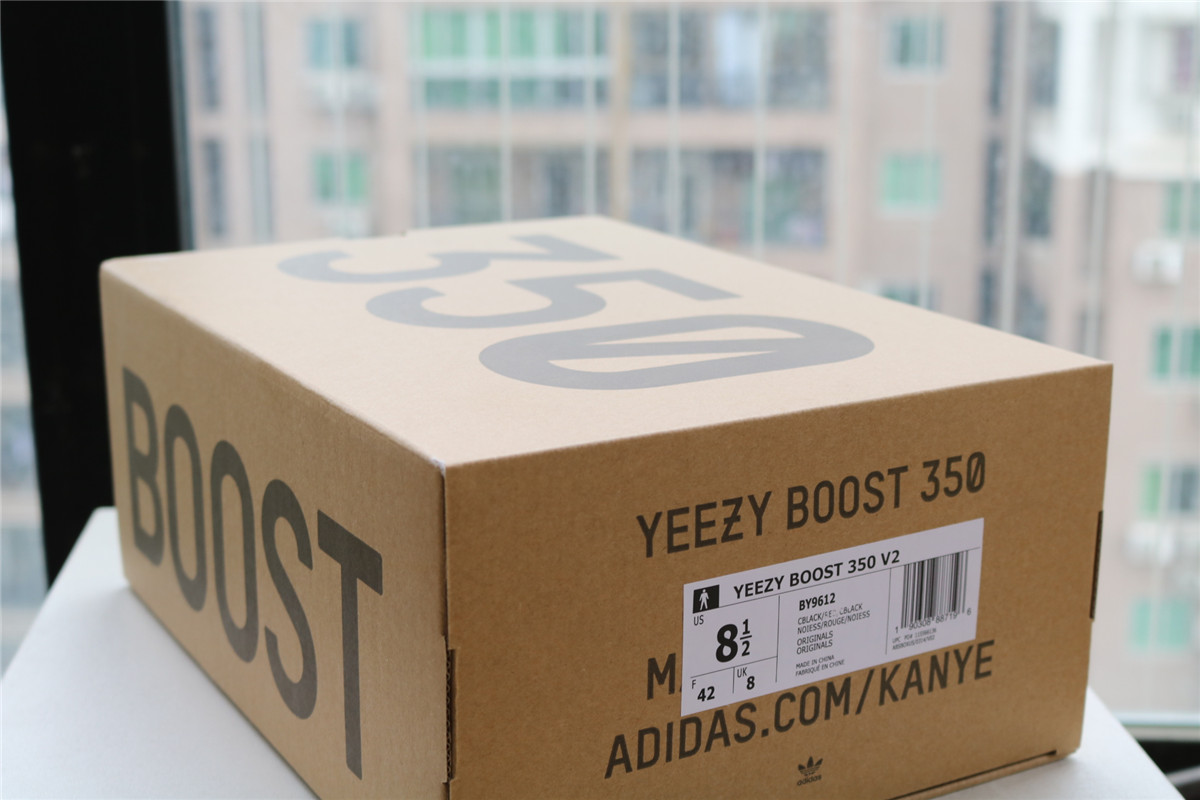 Factory Adidas Yeezy 350 V2 Boost Sply Core Black Red