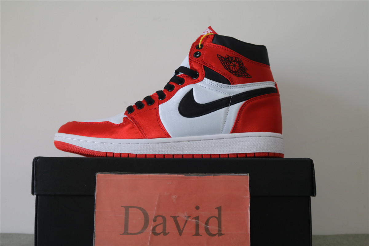 Authentic Air Jordan 1s Chicago Satin