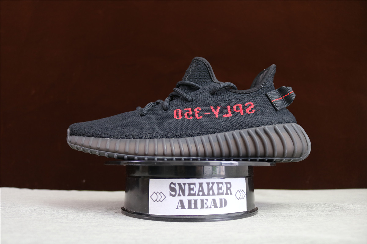 4th Adidas Yeezy 350 V2 Boost Black Red Bred