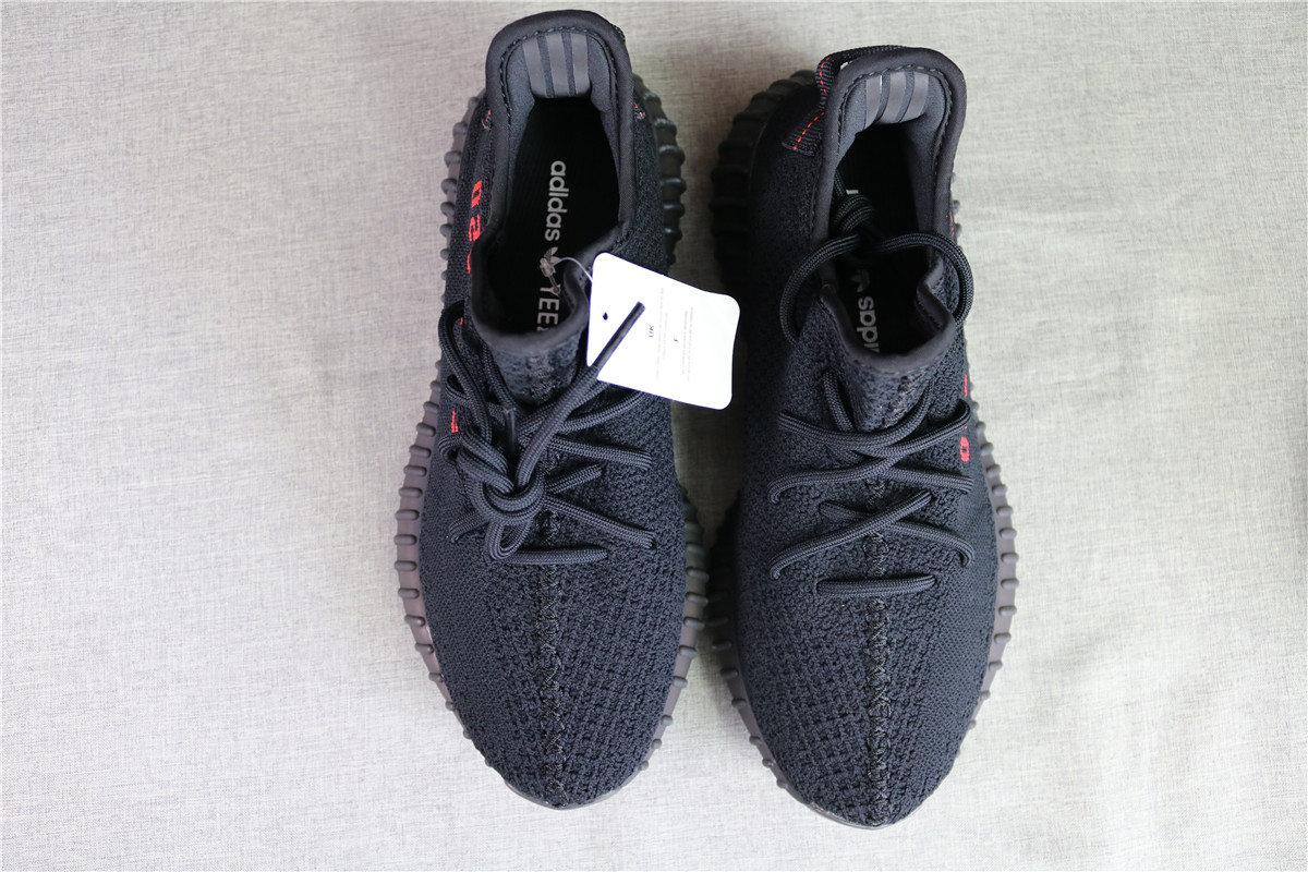 4th Adidas Yeezy 350 V2 Boost Black Red Bred