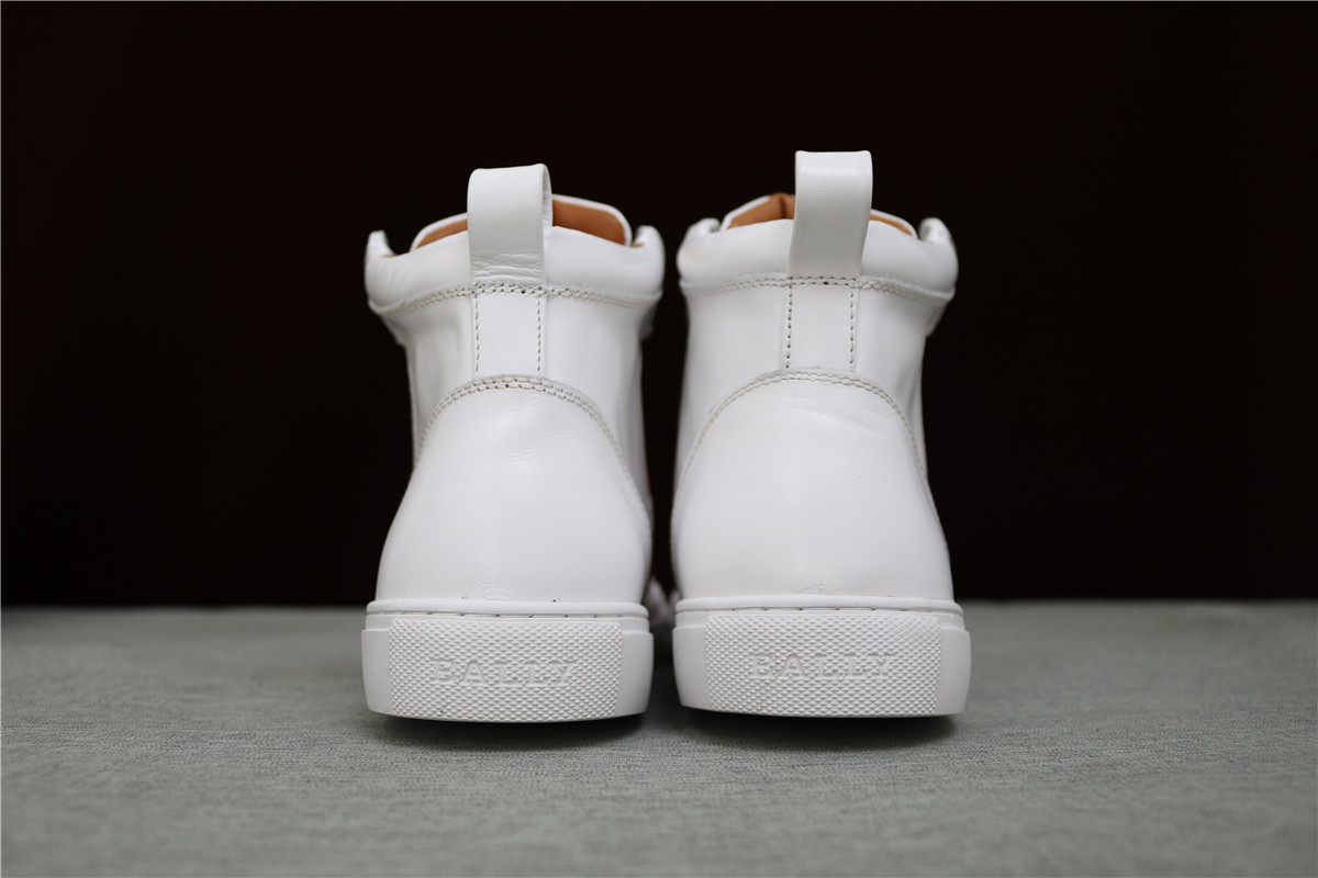 Bally White High Sneaker