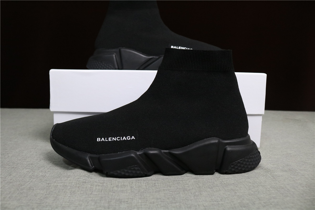 Authentic Balenciaga Speed Sock All Black