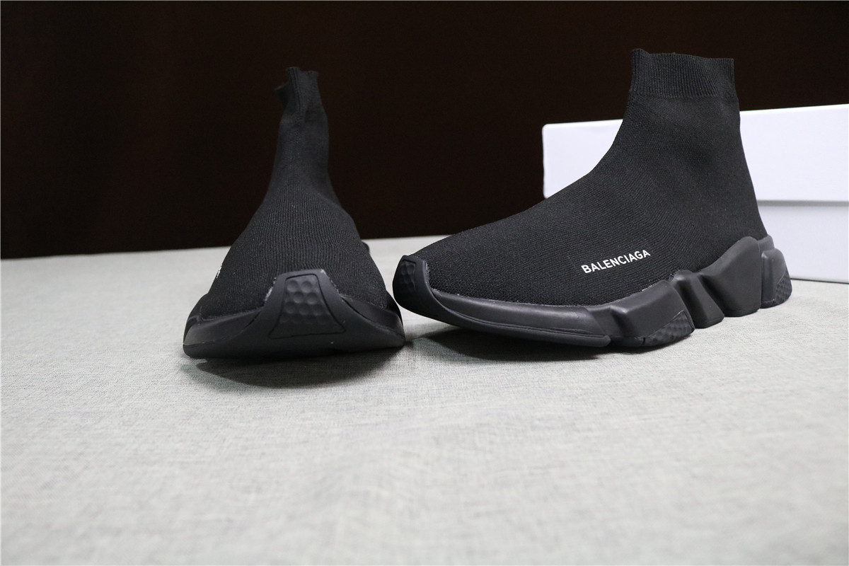 Authentic Balenciaga Speed Sock All Black
